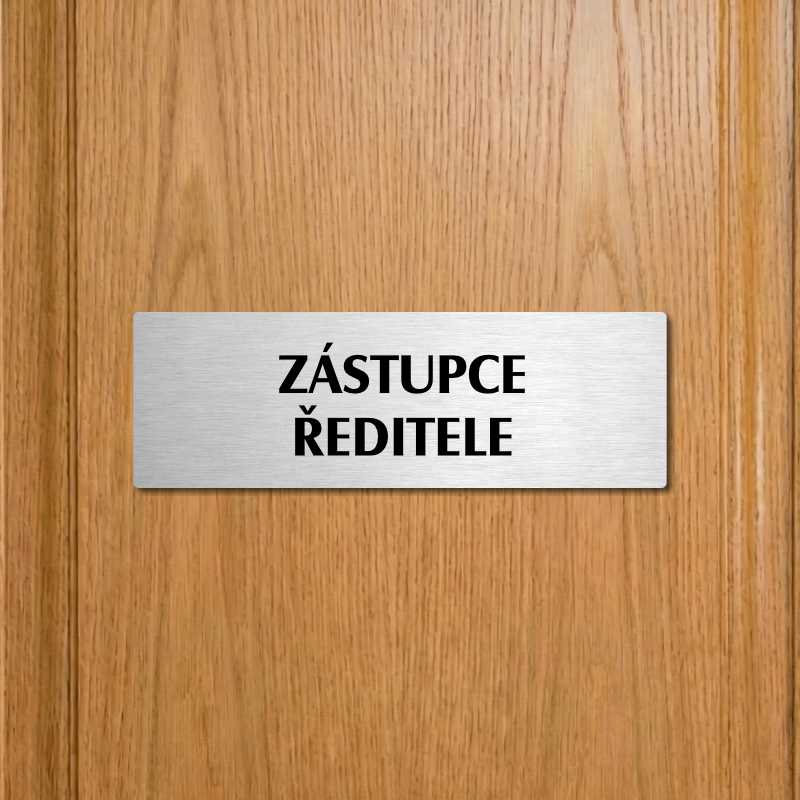 Zástupce ředitele, 240x79mm, stříbrná popiska